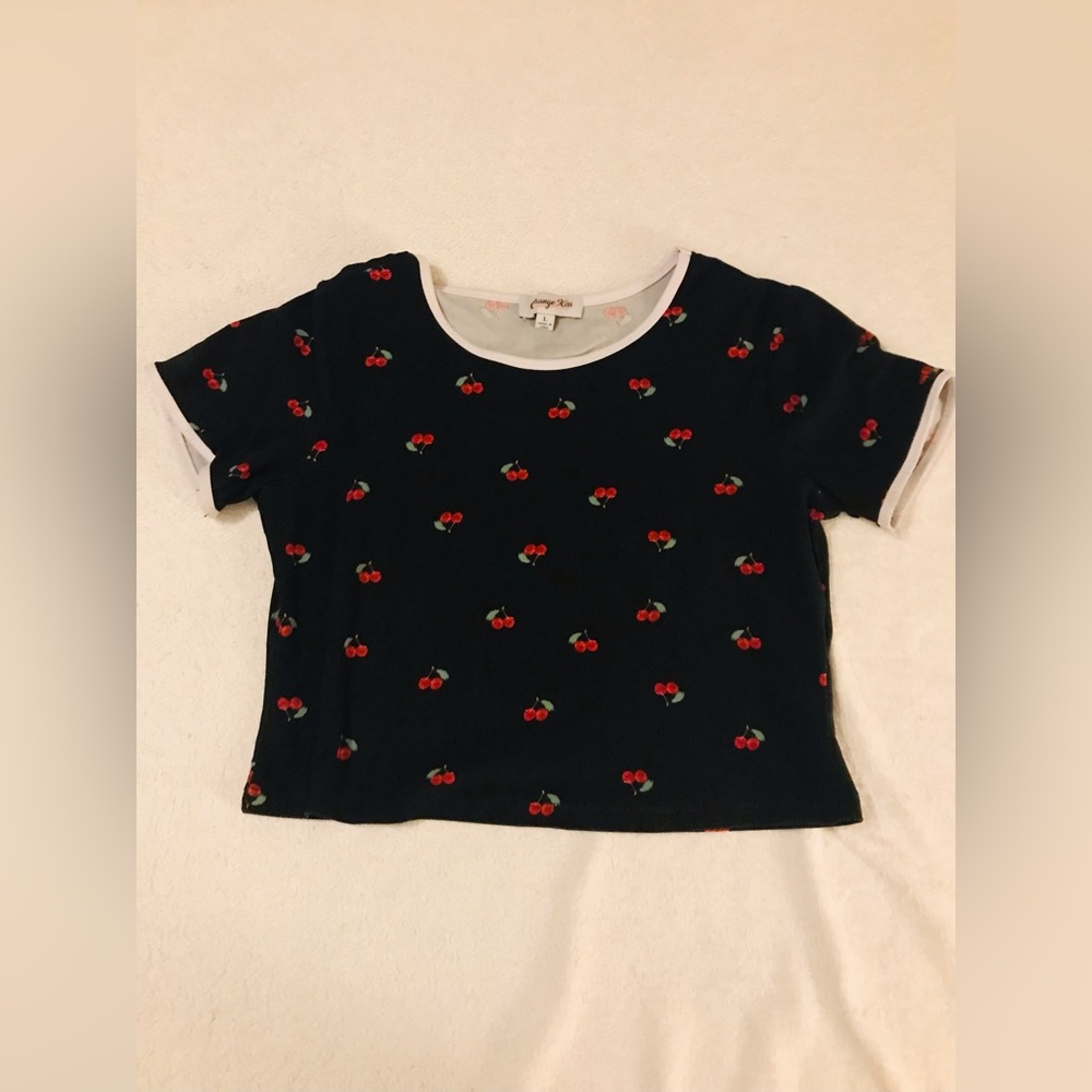 Cute cherry crop top